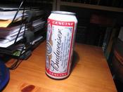 The Can of Budweiser that kicked off a night of dissappointment and ... un... re-appointment. (I guess that doesn’e make much sense)