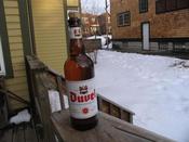 I was so inspired by our beautiful March day that was melting all of the snow, I decided to take a photo of my beer outside.