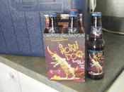the four pack of horn dog barley wine I picked up with Ryan’s generous contribution to my cause.