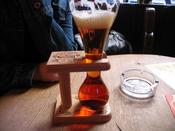 The Kwak comes with it’s own little wooden glass holder. I’m not sure what the point is.