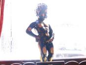 Awww, a little pissing boy statue...right at our table. Mmmm.