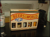 The box of beer that Jon gave to me. An assortment of goodies for me to sample