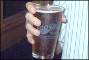 The pint of Capital Amber that Chris bought for me at the Nitty Gritty