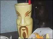 Their drinks come in fabulous tiki mugs.