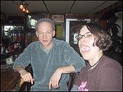 Mike and krista at the wooden Nickel. I didn’t know they served SeeFood here.