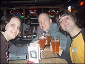 the three daytrippers, at our final destination at Dick’s bar in Hudson, Wisconsin.